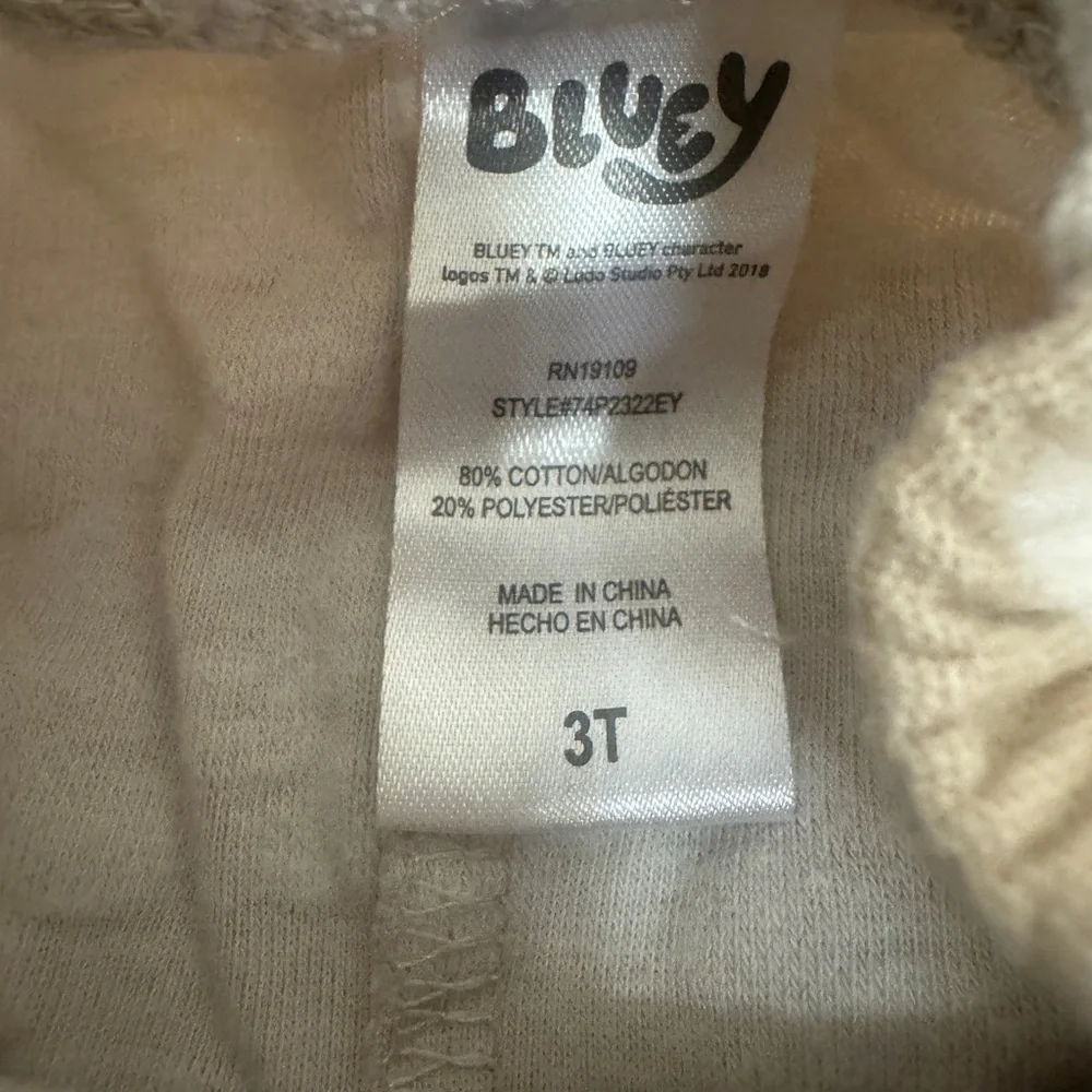 Bluey Tan and White Cozy Matching Set